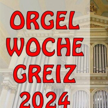 Greizer Orgelwoche beginnt am 28. April